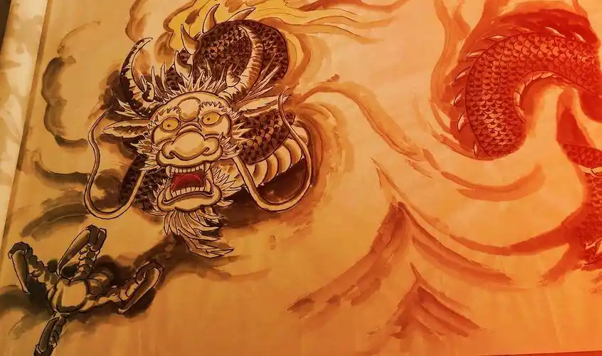 中华画龙第一人:刘炜华展集欣赏