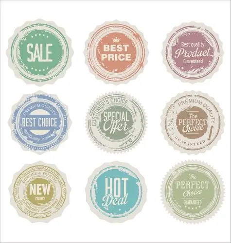 圆形图标标签设计