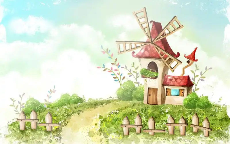 精选绚丽多彩极具创意的卡通手绘素描高清图片电脑桌面壁纸下载