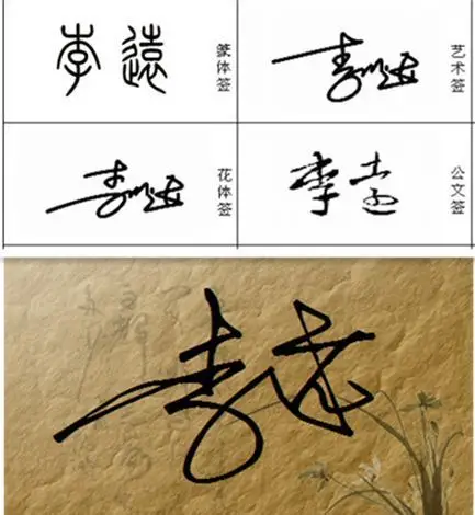 电脑签名设计免费版 我叫李远