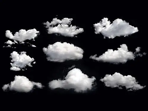 白色云彩云朵云png素材元素