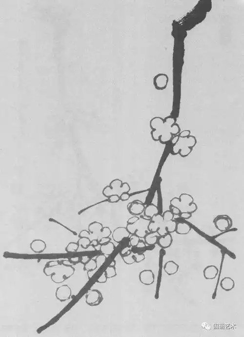 水墨梅花画法入门,简单易学!