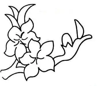 怎么画桃花(铅笔画)简笔画图片