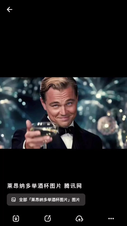 莱昂纳多举酒杯新年 - 抖音