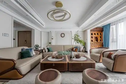 现代轻奢美式混搭风,平层大宅的换装之旅