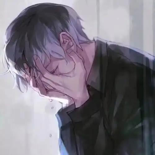 流泪动漫头像男生好看动漫头像男生哭泣