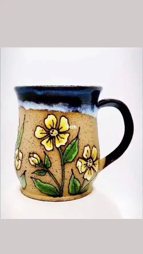手工创意陶瓷制作杯子装饰画