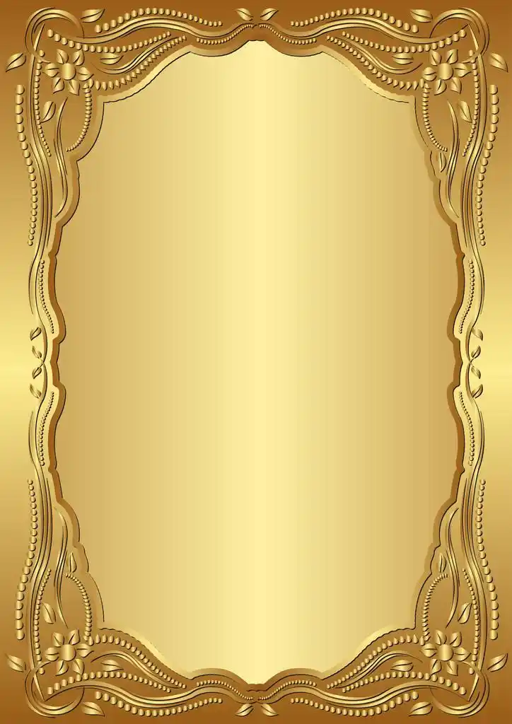 金黄背景,金黄背景与花卉帧