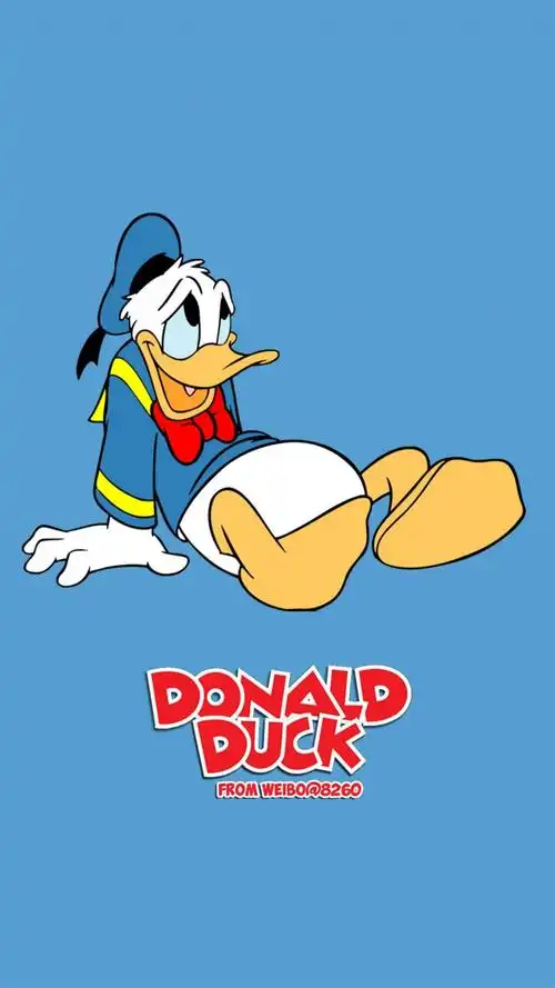 可爱的唐老鸭,高清图片,手机锁屏桌面-壁纸族