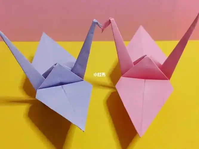 简单的千纸鹤折纸教程彩纸手工diy