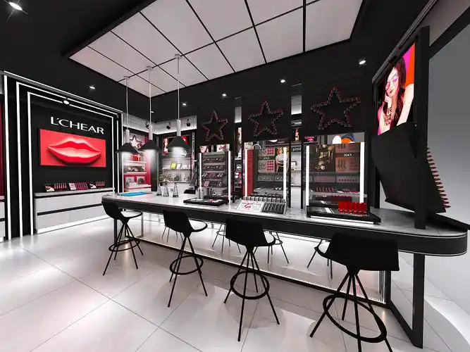 货架柜台道具设计化妆品柜台