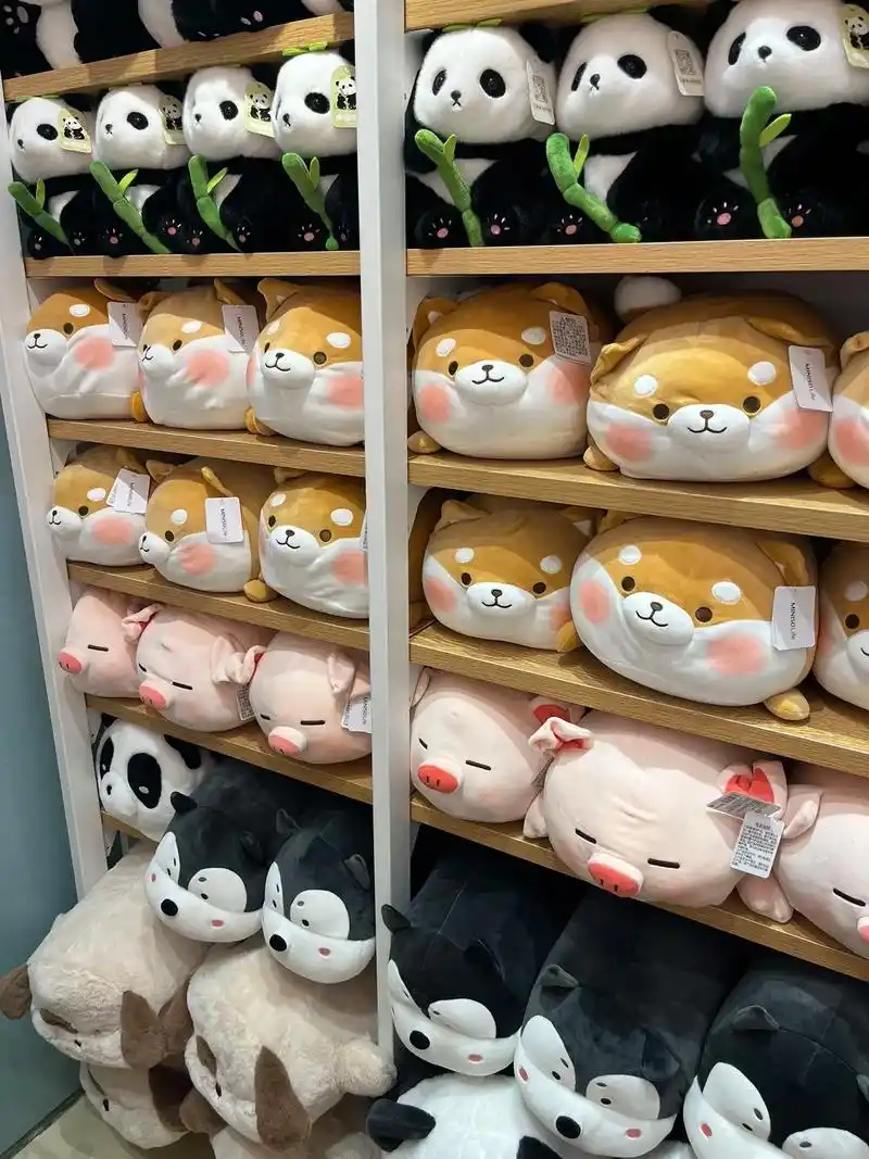 名创优品柴犬公仔 可爱的小红脸蛋 太惹人喜欢了