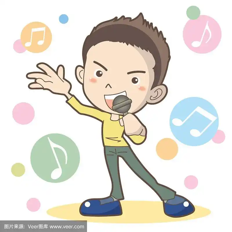 卡拉ok,男孩,图像,青少年,歌手