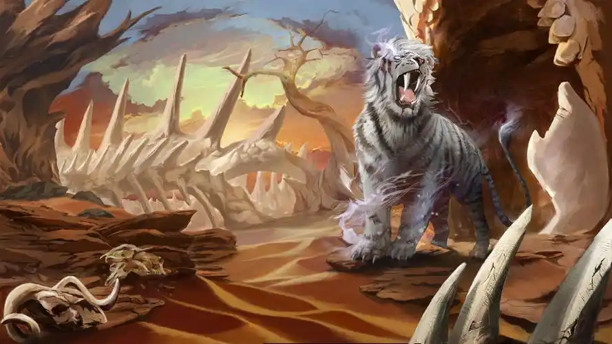 四灵兽之二,沙漠中的白虎(or狮虎