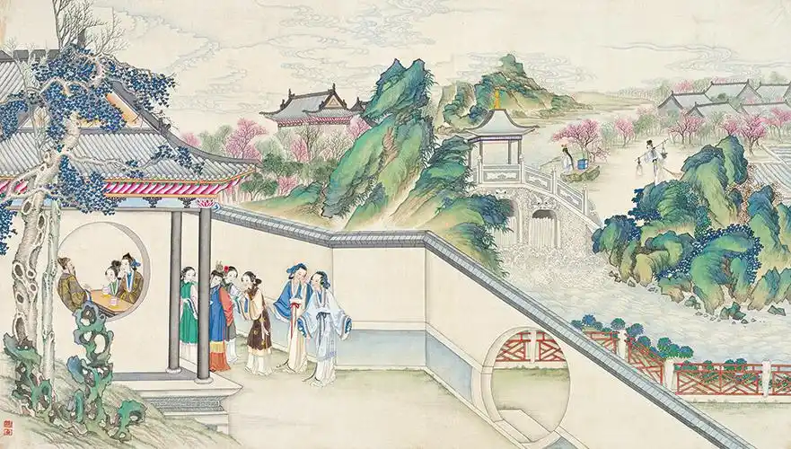 清 孙温 红楼梦 (41) - 红楼梦 - 高清国画复制 高仿书画 中艺名画