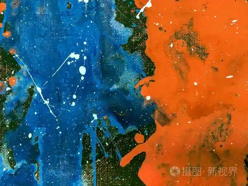 艺术背景. 手绘画布纹理特写视图