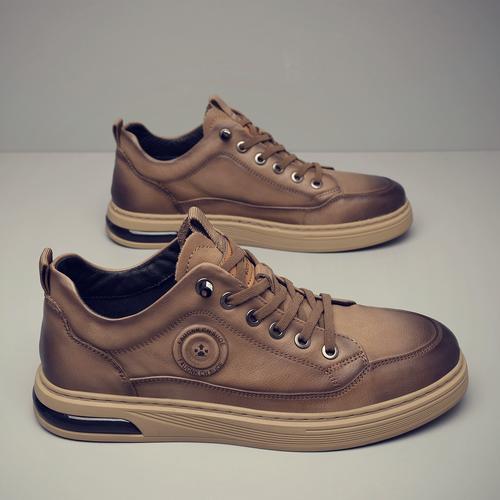 男英伦休闲男鞋潮头层牛皮工装子真皮男士户外皮鞋鞋舒适透气男款