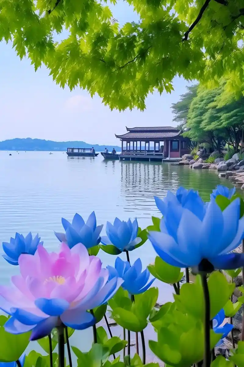 杭州西湖美景,夏日浪漫正是荷花开始96【荷】你有约,我刚好路 - 抖