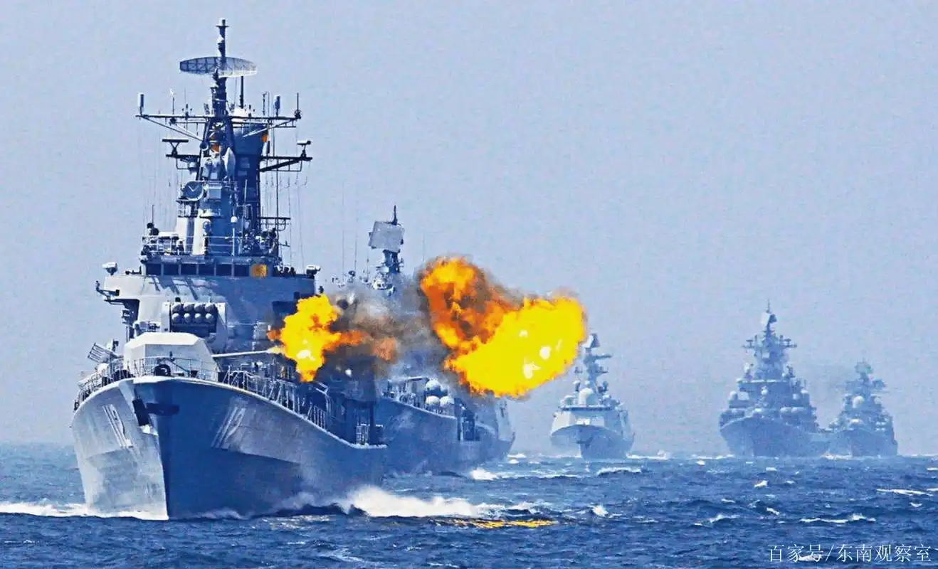 解放军黄海演习正酣,美舰突闯入西沙领海,南部战区海空兵力齐出
