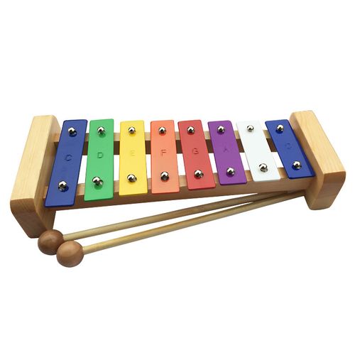 奥尔夫儿童打击乐器彩色8音敲琴奥尔夫金属八音琴幼教音乐乐器琴