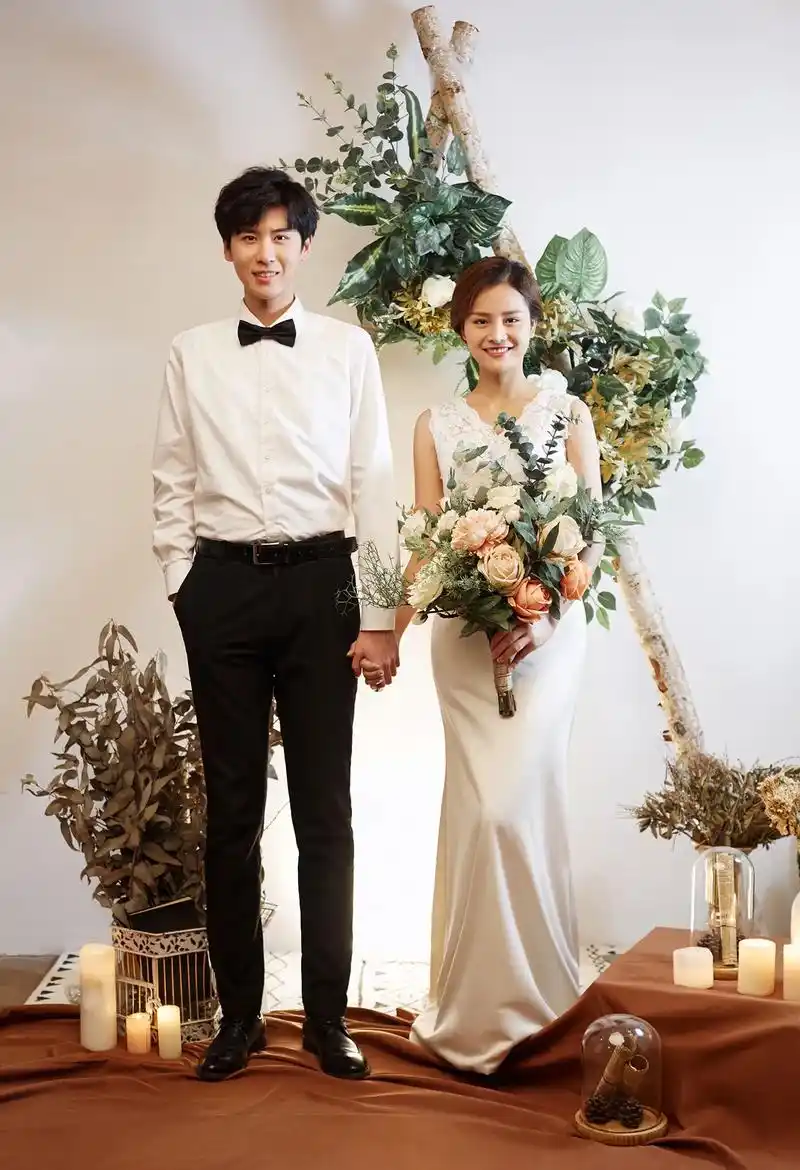 浪漫内景婚纱照清新韩式