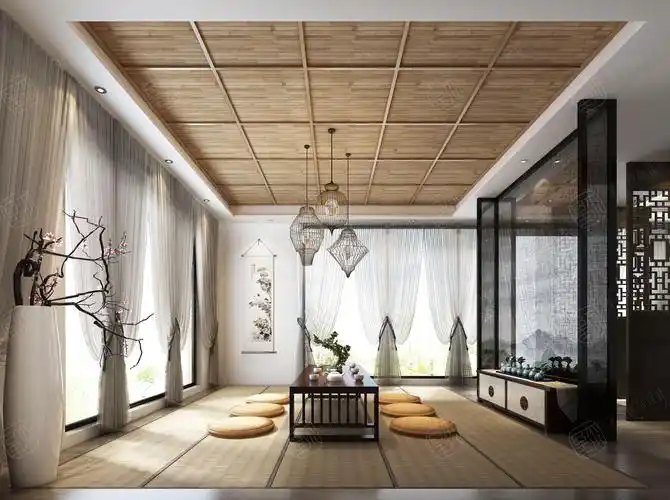 自建别墅 禅意中式装修效果图