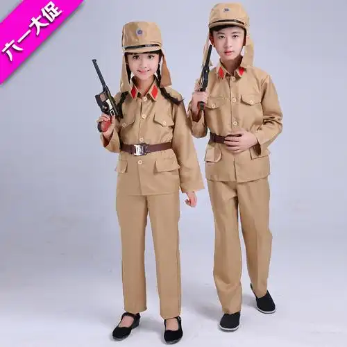 儿童日本兵军装军官鬼子兵套装皇军太君影视演出快手抖音搞笑服装