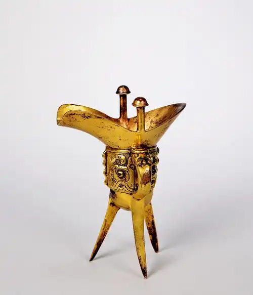 【明 铜鎏金爵杯】拍卖品_图片_价格_鉴赏_铜器_雅昌艺术品拍卖网