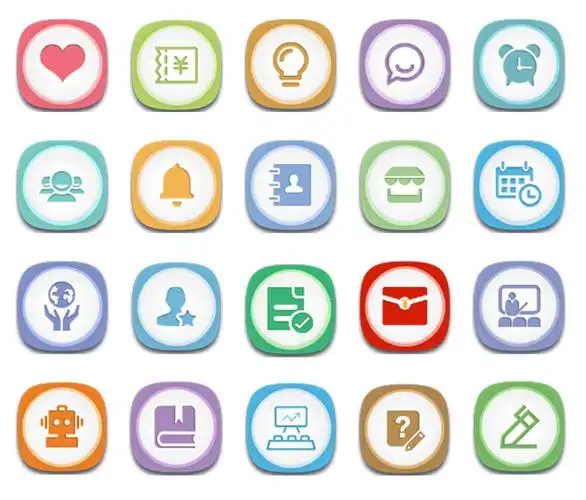 公司微信企业号icon制作|ui|图标|u弧线 - 原创作品 - 站酷 (zcool)