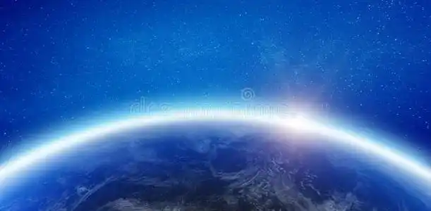 大气地球地平线照片