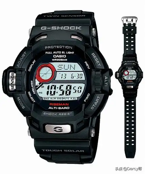 casio卡西欧g-shock"飞人riseman"系列16款经典怀旧回顾