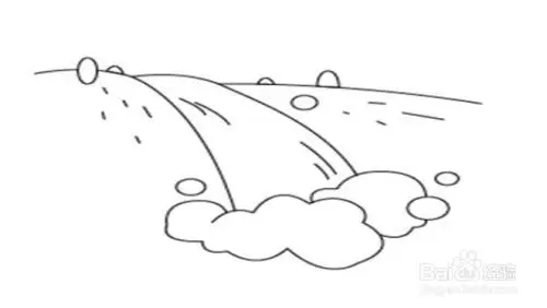 春天的河水怎么画