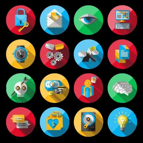 矢量商务简约图标