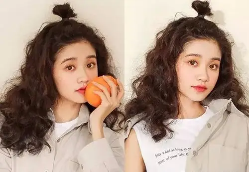 适合长卷发女生的4款"扎发"发型,学会这样扎很简单又清爽!