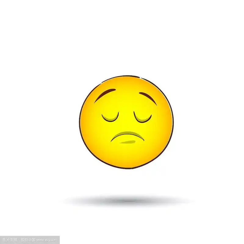 黄色笑脸消极的人情感图标