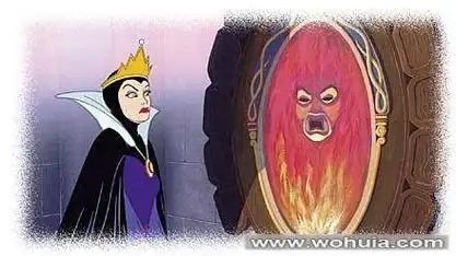 白雪公主毒皇后简笔画 第1页恶搞漫画图丑陋的皇后问魔镜搞笑漫画皇后