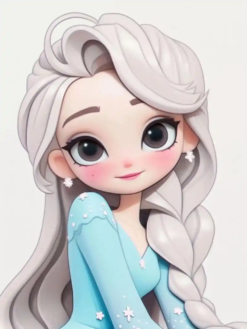 从各个年龄段去创作艾莎的形象,希望大家喜欢  7815分享一下创作