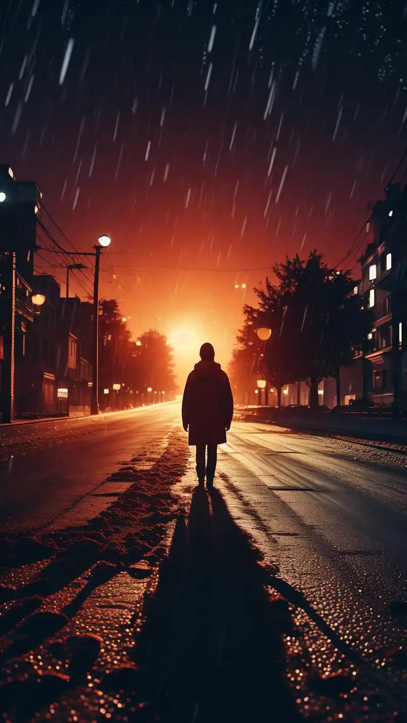 91 这些壁纸捕捉了夜晚的伤感氛围,让人沉浸其中,感受那份独特的