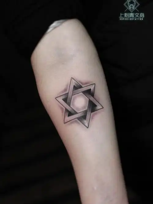 六芒星_纹身图案手稿图片_刘刘的纹身作品集