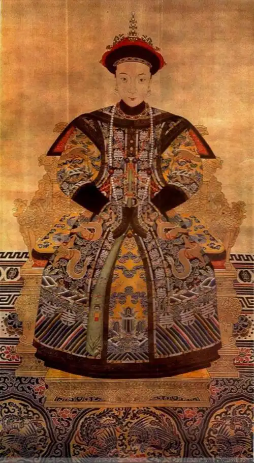 慈安太后像——   慈安太后,即孝贞显皇后(1837-1881年),钮祜禄氏