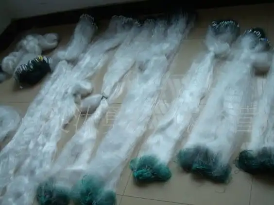 厂家渔网1.4米高三层网5678厘米网眼三层鱼网垂钓用品直销批发图片