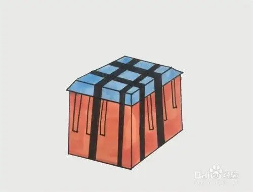 表面涂色的正方体怎么画