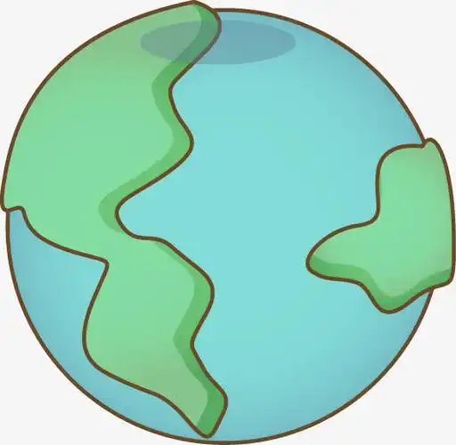 卡通手绘地球