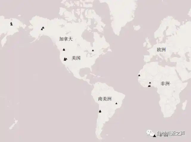 金罗斯公司矿业项目分布图 2016 年金罗斯公司主要金矿概况
