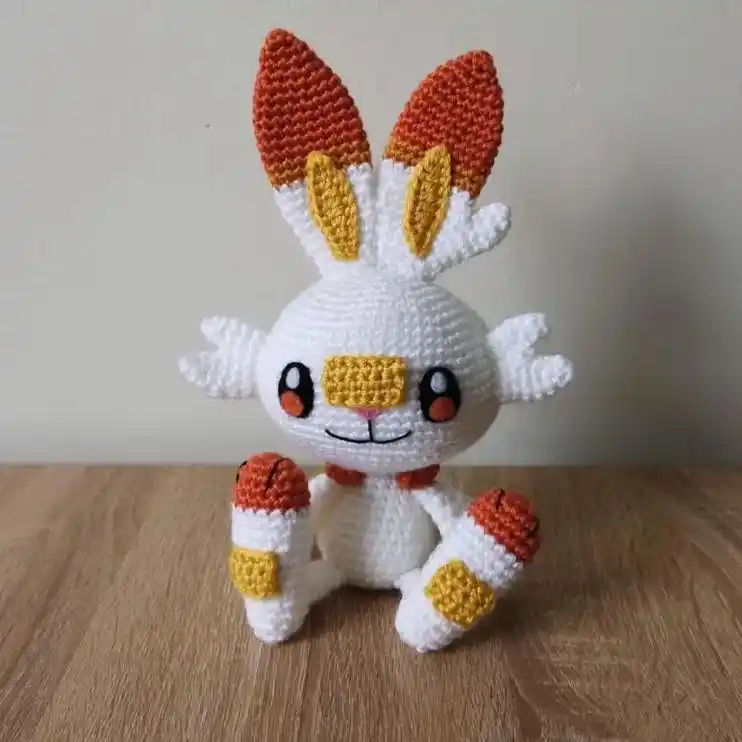 神奇宝贝  炎兔儿  图解.#爱生活爱编织 #我的手工作品  - 抖音