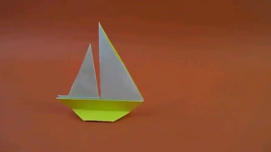 折纸帆船教程-如何制作折纸帆船 创意手工作品幼儿园折纸