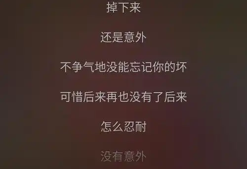 意外歌词薛之谦歌词