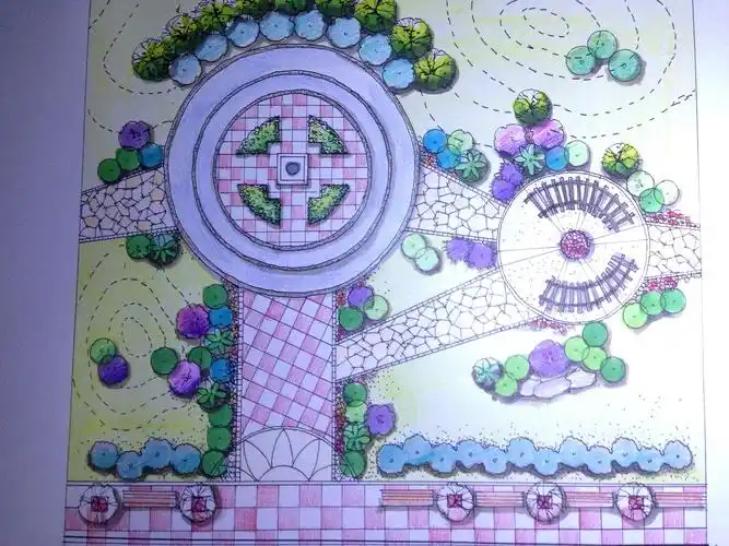 手绘的一个小景观,大家帮忙看看哪里还能改善,谢谢了