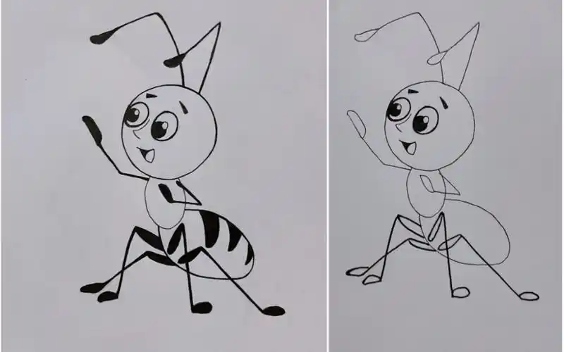 5步学会蚂蚁简笔画