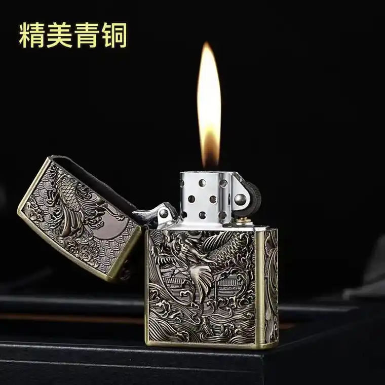 佐罗鱼化龙打火机9697.我的新宠佐罗鱼化龙煤油打火 - 抖音